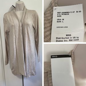 Brand new mango cardigan
